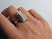 Rectangular Stone Ring